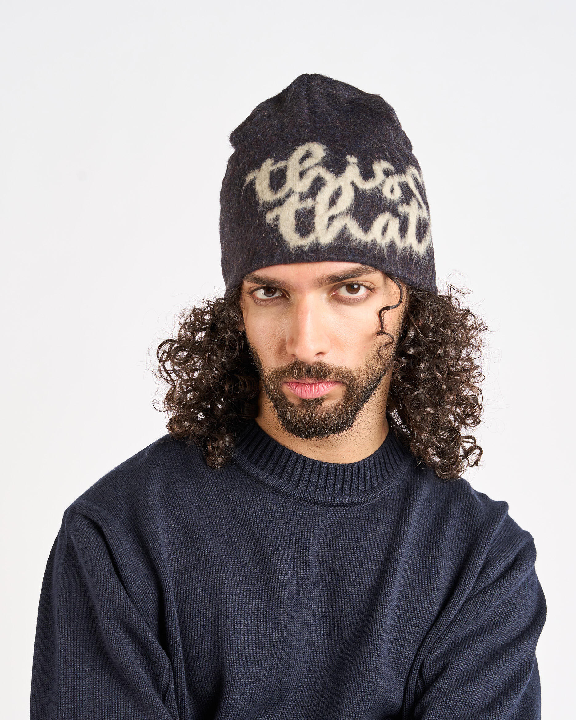 thisisneverthat Heart Logo Beanie ビーニー Thisisneverthat Heart Logo No Cuff Beanie | TN253WHWBE11-DKN